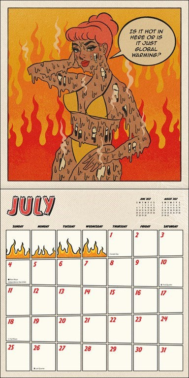 Tragic Girls 2027 Wall Calendar by Katie Mansfield
