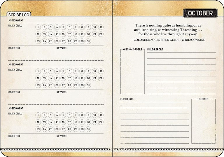 Fourth Wing 2027 Monthly/Weekly 12-Month Planner Calendar by Entangled