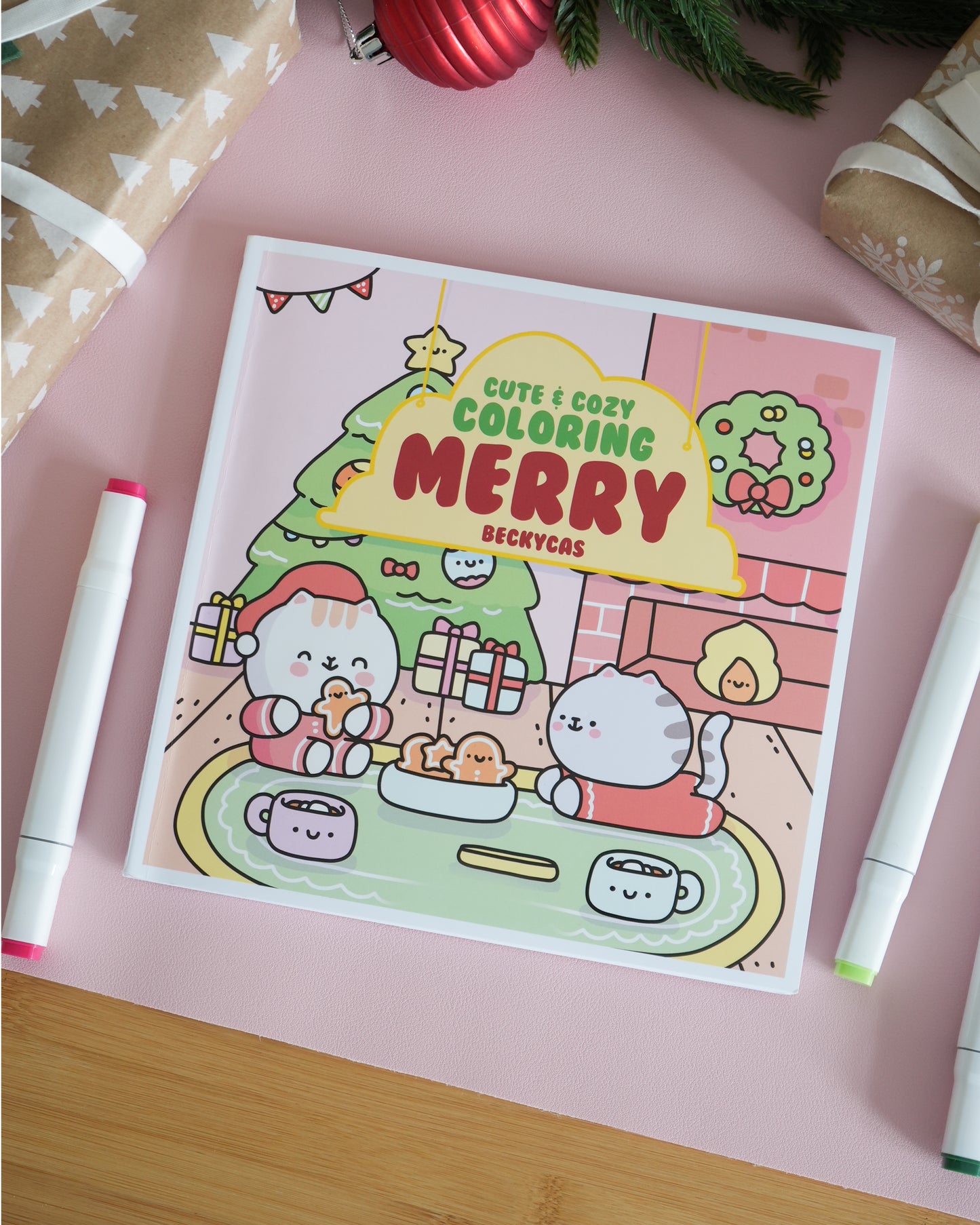 Cute and Cozy Coloring: Merry by Becky Cas