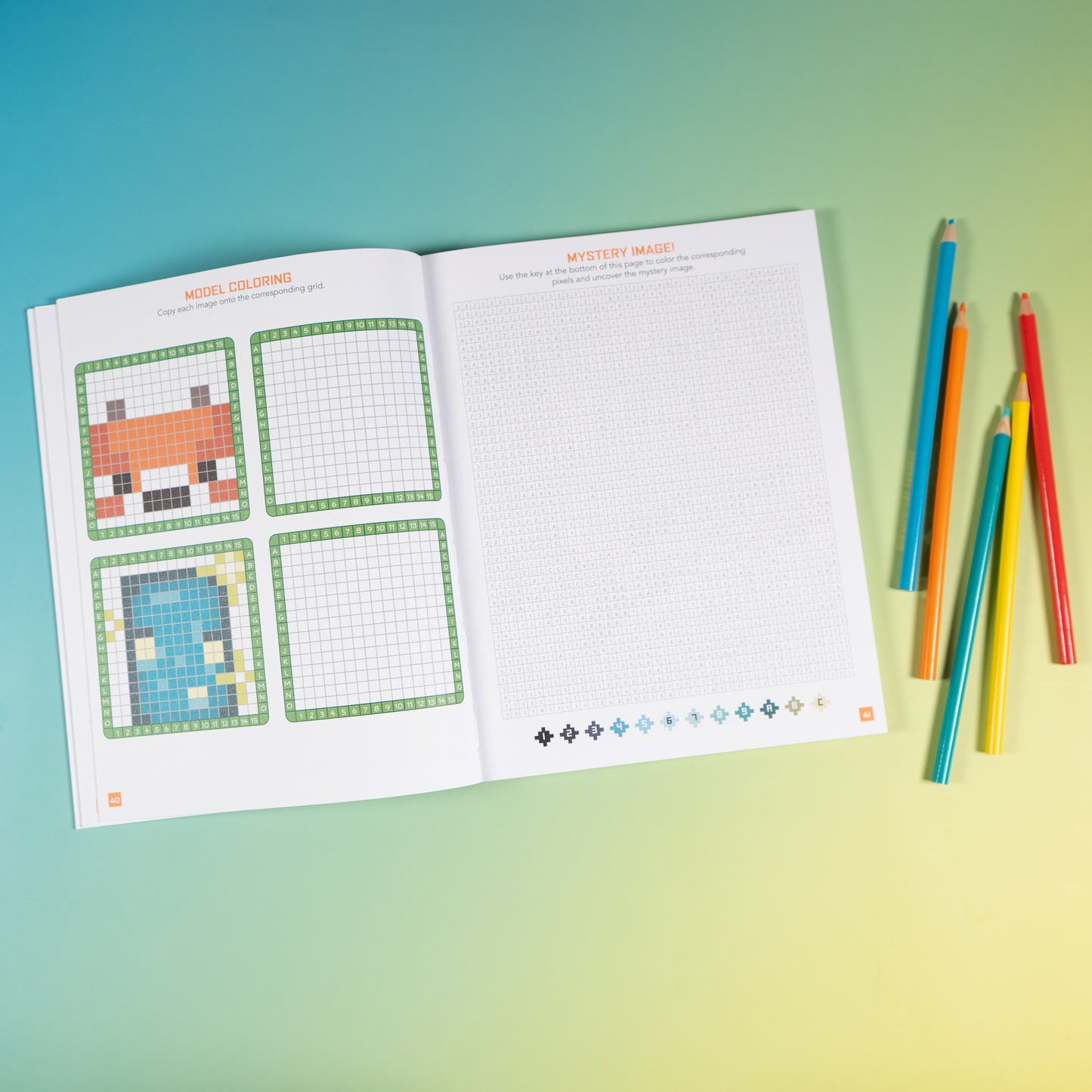 The 8-Bit Pixel World Coloring Book by Andrews McMeel Publishing