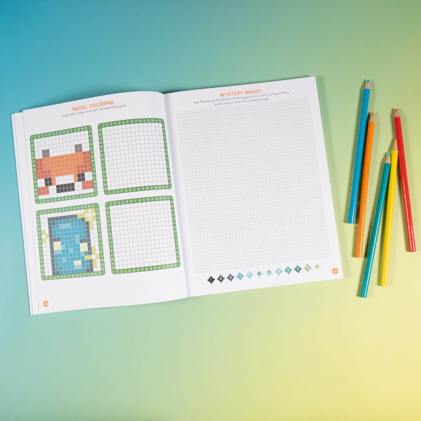 The 8-Bit Pixel World Coloring Book by Andrews McMeel Publishing