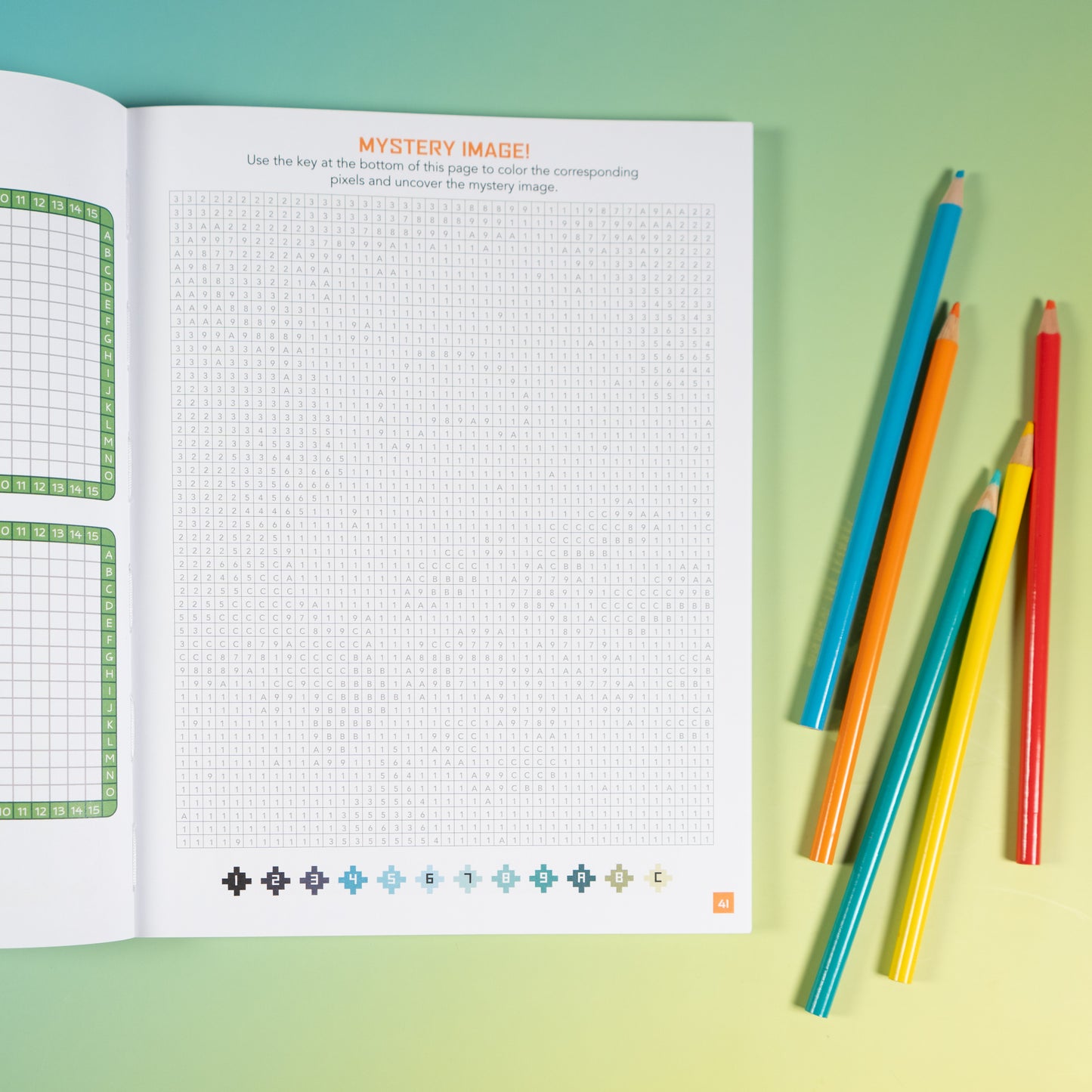 The 8-Bit Pixel World Coloring Book by Andrews McMeel Publishing