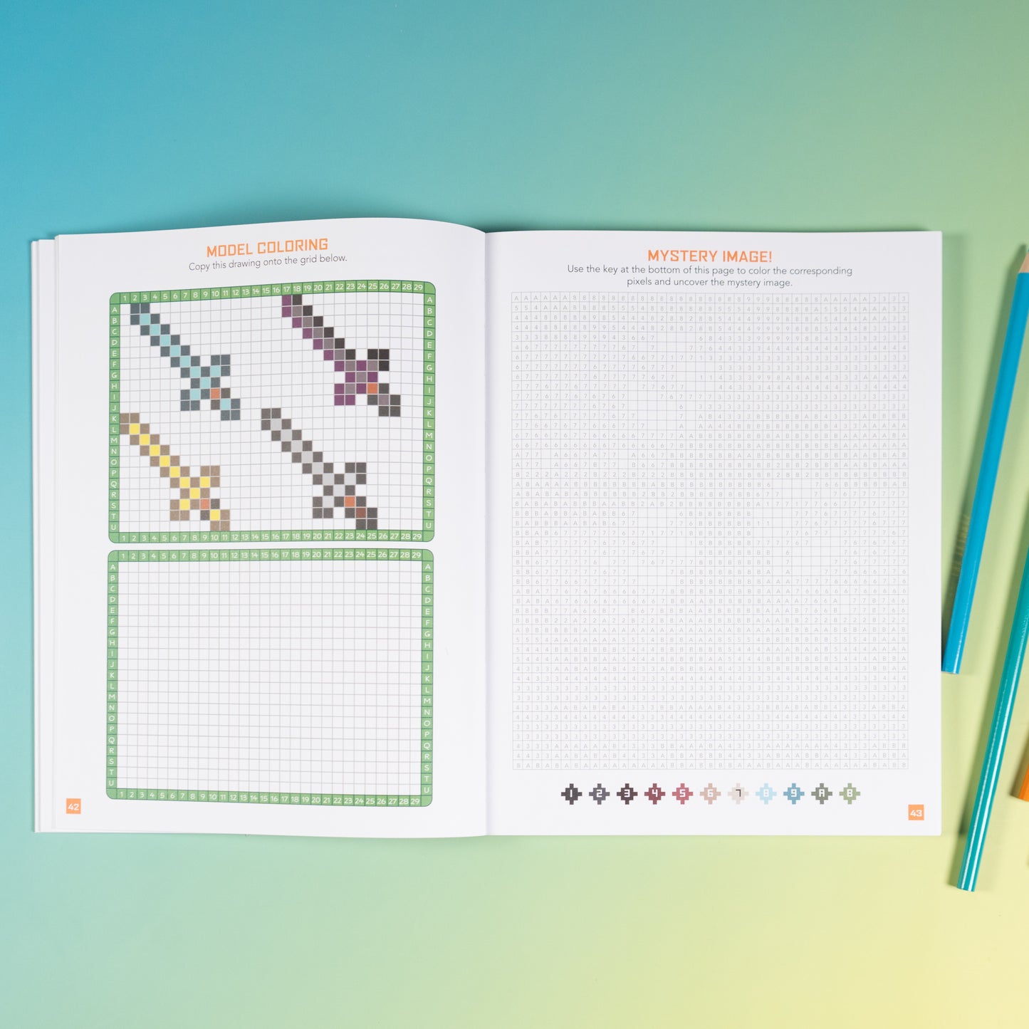 The 8-Bit Pixel World Coloring Book by Andrews McMeel Publishing