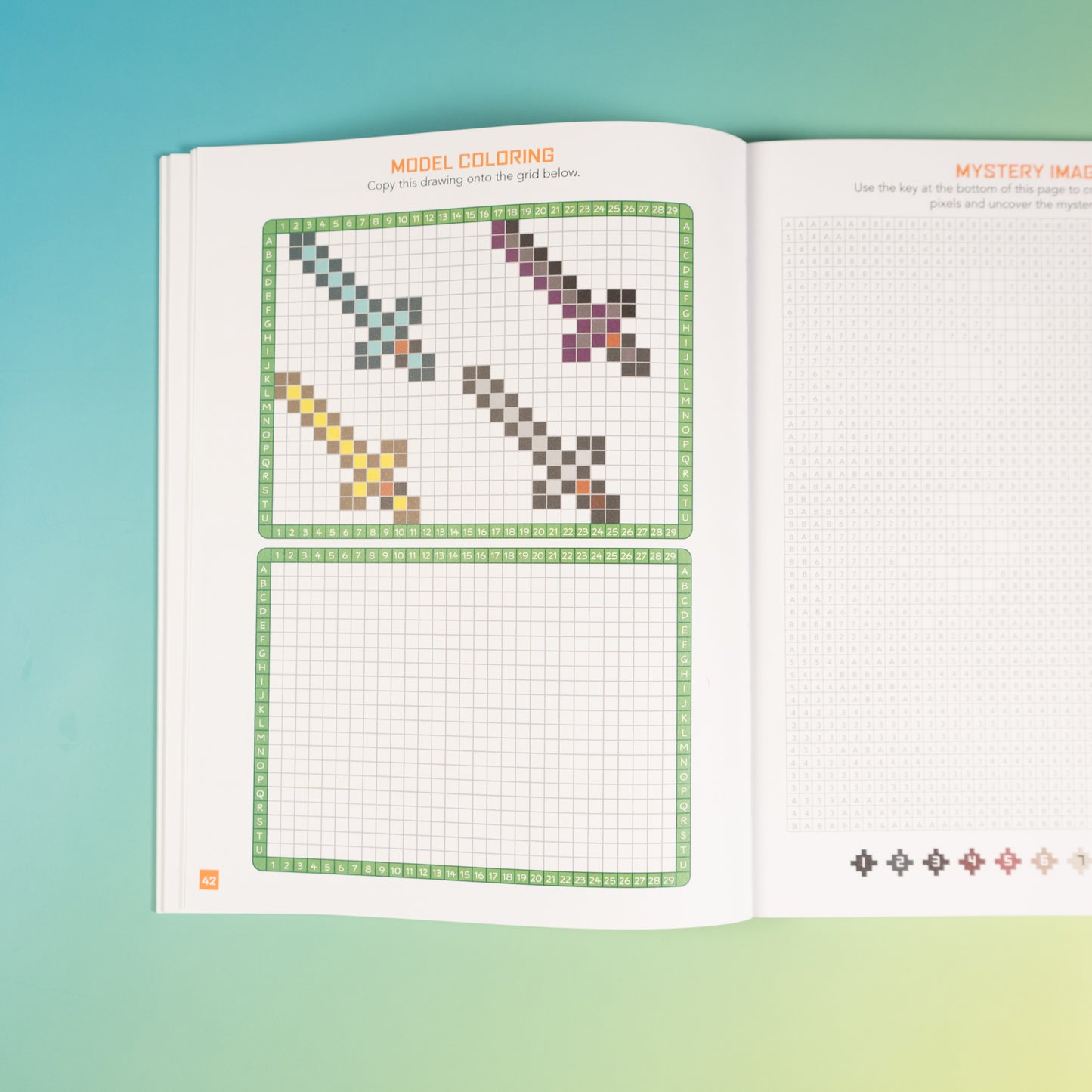 The 8-Bit Pixel World Coloring Book by Andrews McMeel Publishing