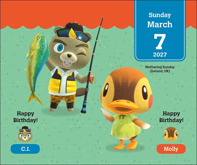 Animal Crossing 2027 Day-to-Day Calendar by Nintendo