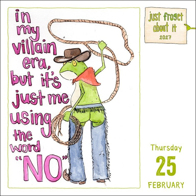 Just Froget About It 2027 Day-to-Day Calendar by Sarah Nilson