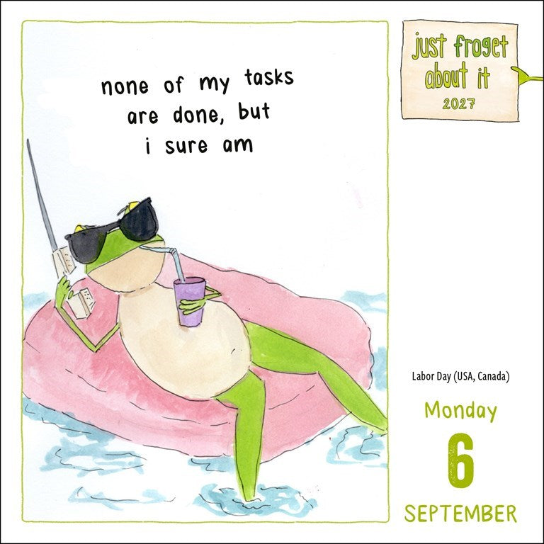 Just Froget About It 2027 Day-to-Day Calendar by Sarah Nilson