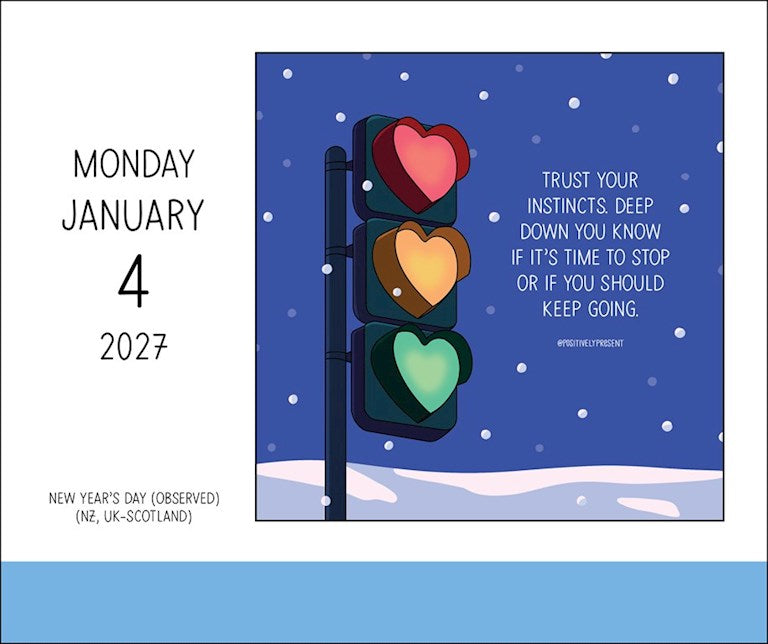 Positively Present 2027 Day-to-Day Calendar by Dani DiPirro