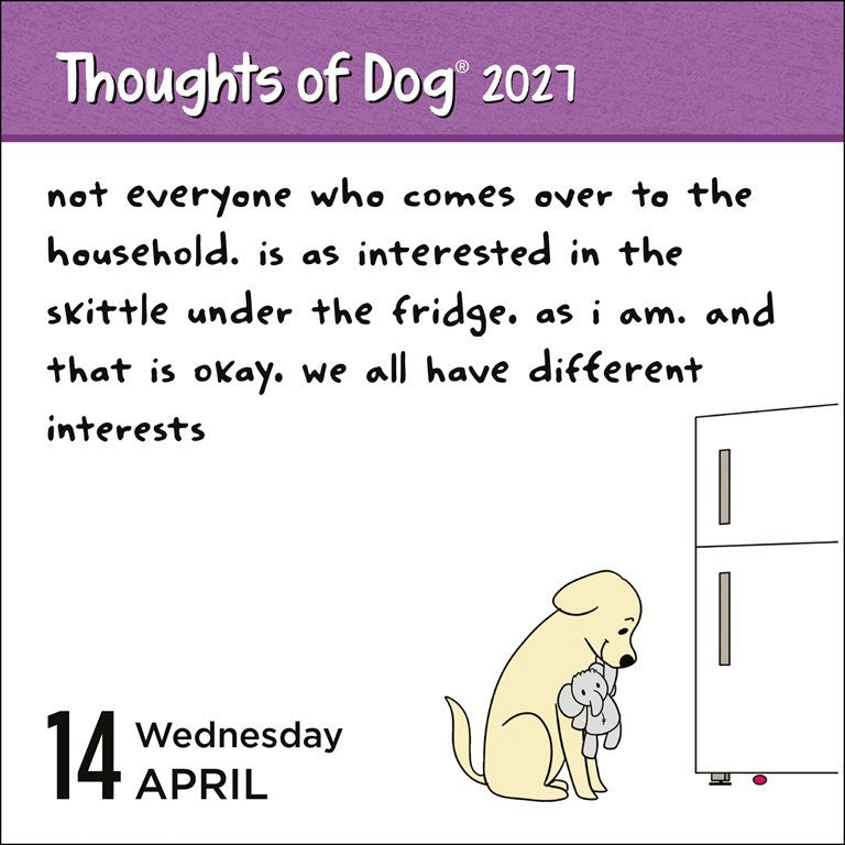 Thoughts of Dog 2027 Day-to-Day Calendar by Matt Nelson