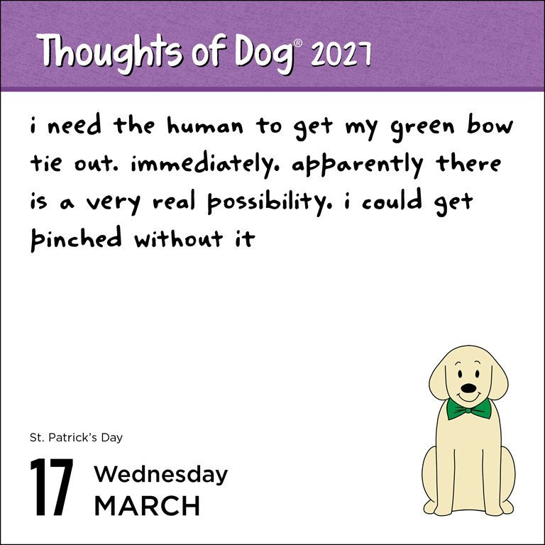 Thoughts of Dog 2027 Day-to-Day Calendar by Matt Nelson