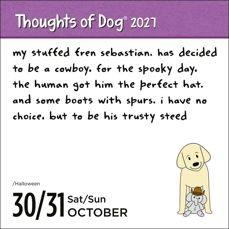 Thoughts of Dog 2027 Day-to-Day Calendar by Matt Nelson