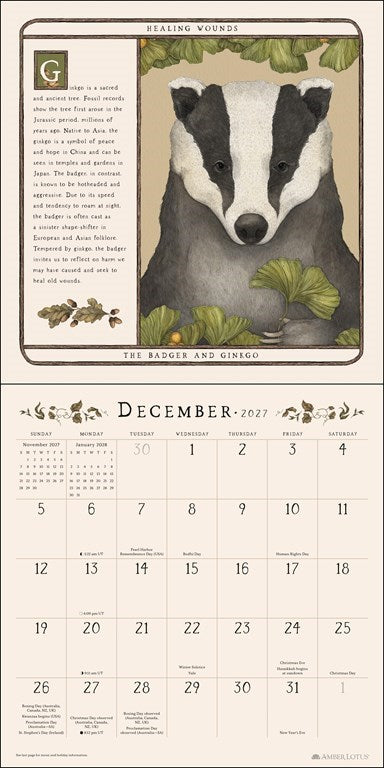 Woodland Wardens 2027 Wall Calendar by Jessica Roux