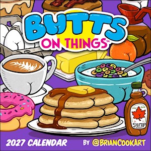 Butts on Things 2027 Wall Calendar by Brian Cook Art
