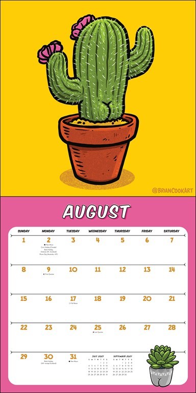 Butts on Things 2027 Wall Calendar by Brian Cook Art