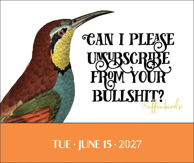 Effin’ Birds 2027 Day-to-Day Calendar by Aaron Reynolds