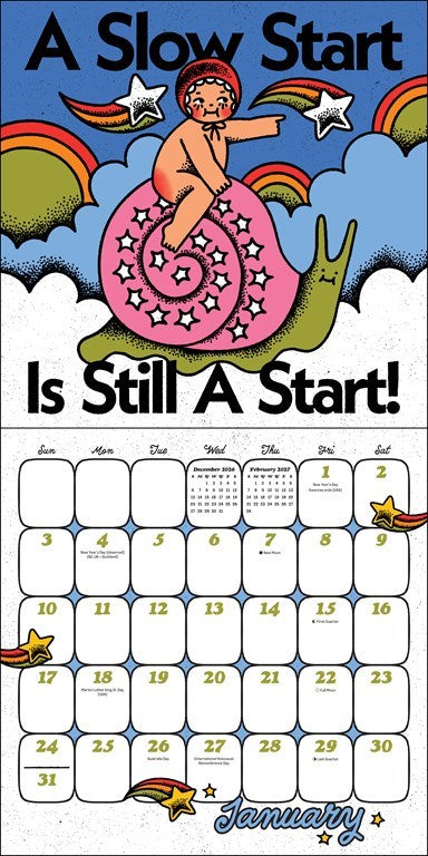 Ren-O-Graphics 2027 Wall Calendar with Stickers by Sophia Ren