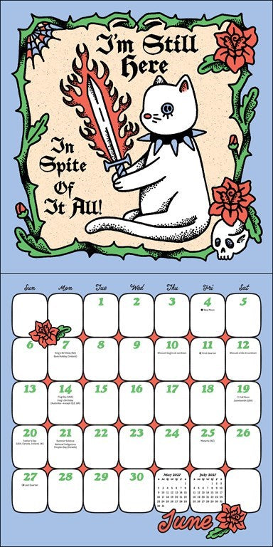 Ren-O-Graphics 2027 Wall Calendar with Stickers by Sophia Ren