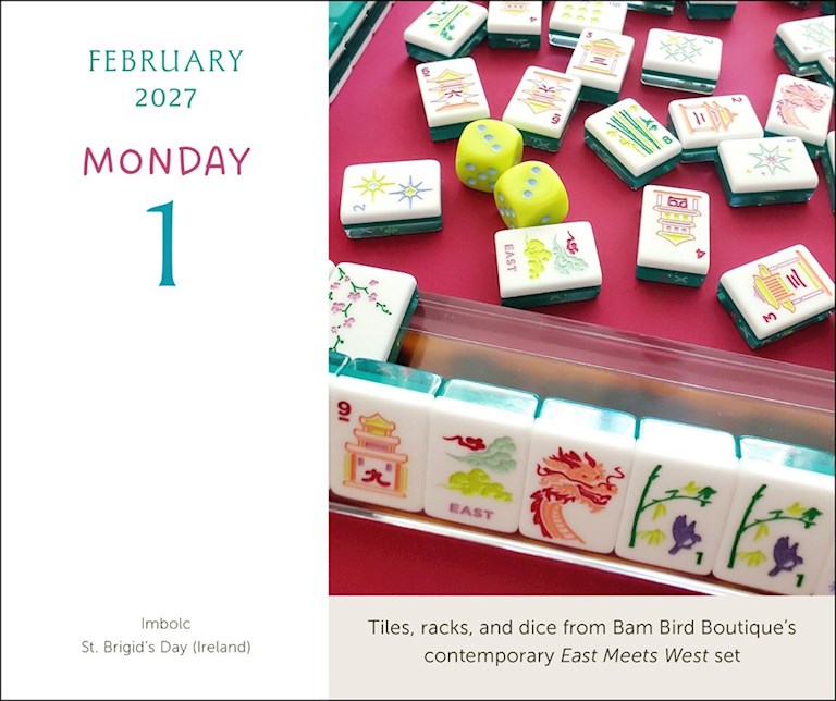 Art of Mahjong 2027 Day-to-Day Calendar by Katherine Hartman