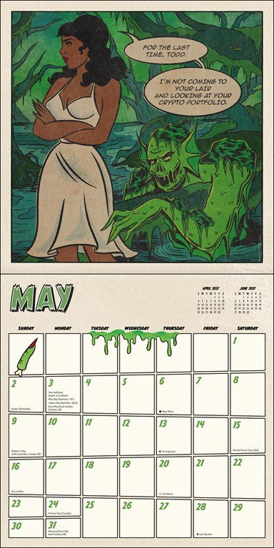 Tragic Girls 2027 Wall Calendar by Katie Mansfield