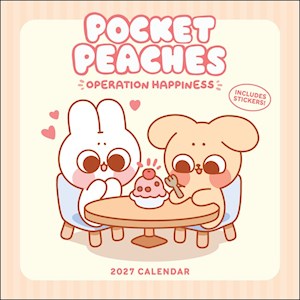Pocket Peaches 2027 Wall Calendar with Stickers by Dora Wang