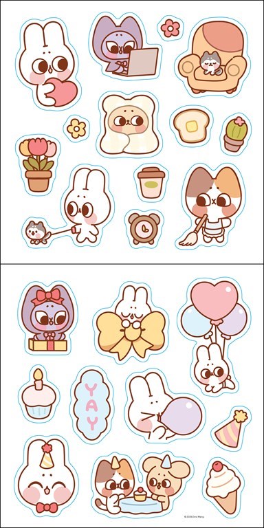 Pocket Peaches 2027 Wall Calendar with Stickers by Dora Wang