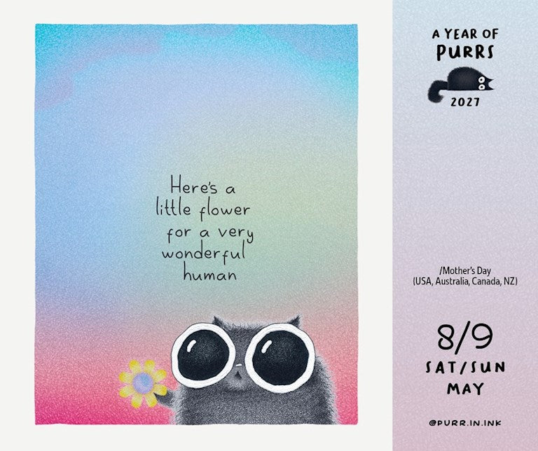 A Year of Purrs 2027 Day-to-Day Calendar by Luis Coelho