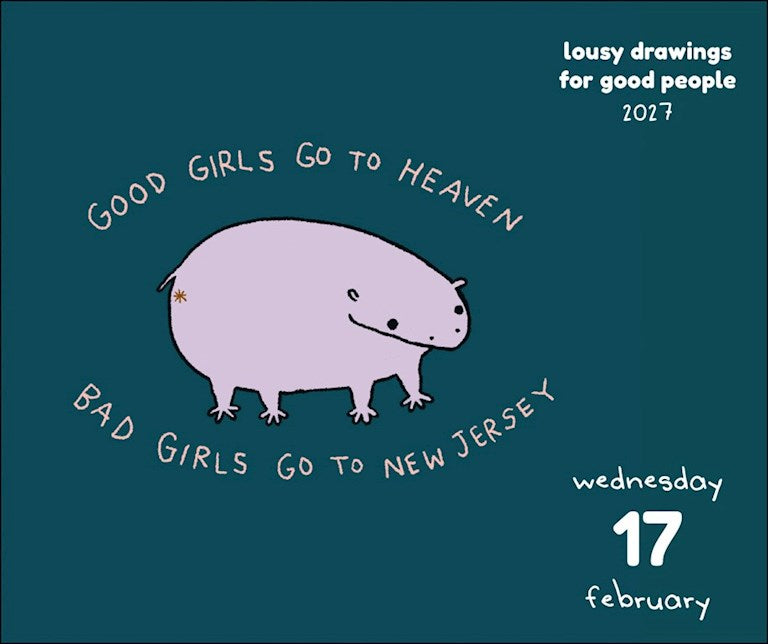 Lousy Drawings For Good People 2027 Day-to-Day Calendar by Ainsley Drew