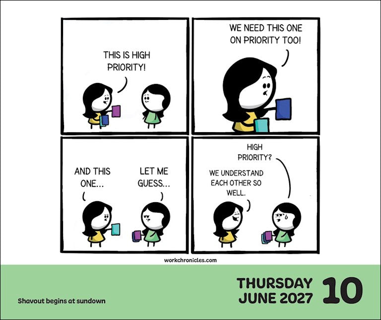 Work Chronicles 2027 Day-to-Day Calendar by Bob.