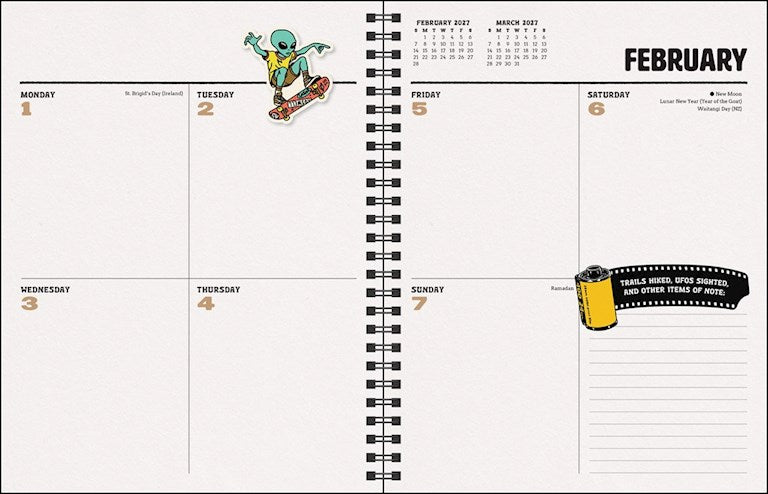 Sam Larson 12-Month 2027 Monthly/Weekly Planner Calendar by Sam Larson