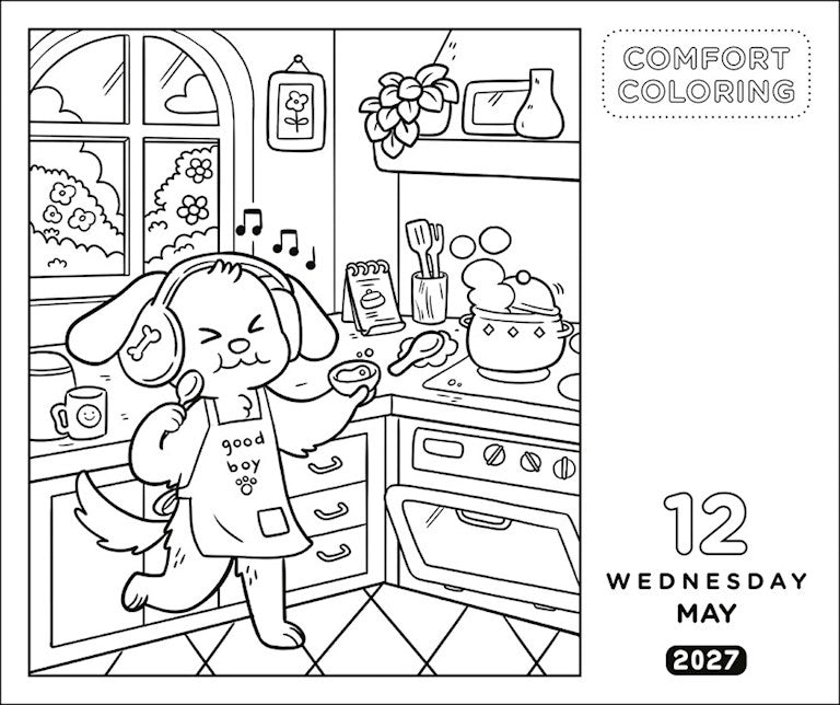 Comfort Coloring 2027 Day-to-Day Calendar