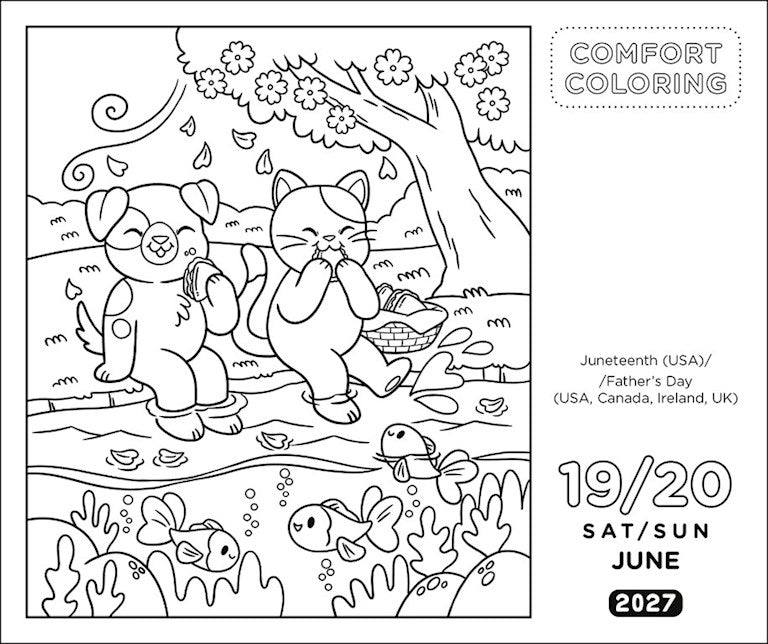 Comfort Coloring 2027 Day-to-Day Calendar