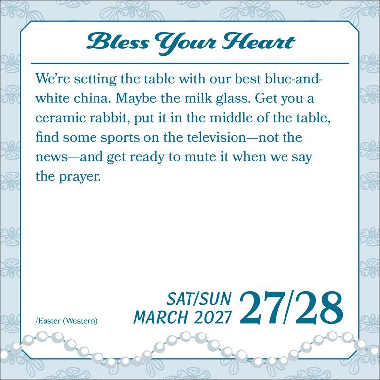 Bless Your Heart 2027 Day-to-Day Calendar