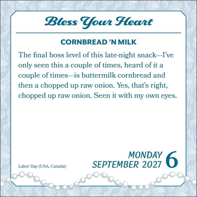 Bless Your Heart 2027 Day-to-Day Calendar