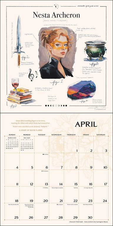 A Court of Thorns and Roses 2027 Wall Calendar by Sarah J. Maas