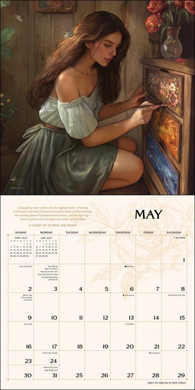 A Court of Thorns and Roses 2027 Wall Calendar by Sarah J. Maas