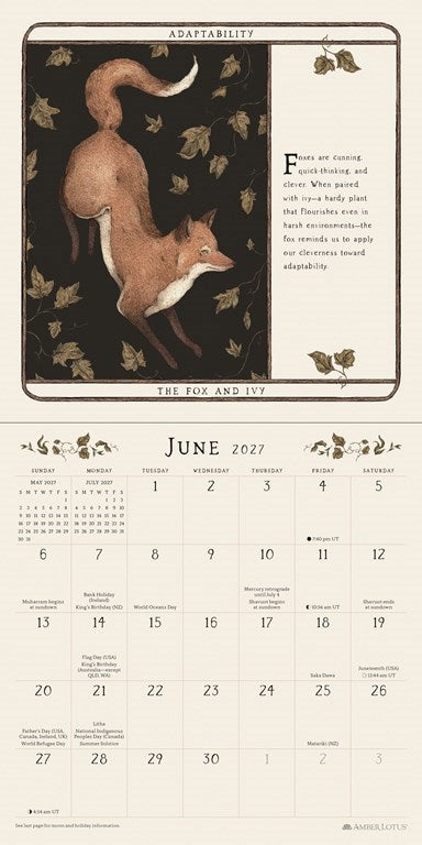 Woodland Wardens 2027 Mini Wall Calendar by Jessica Roux