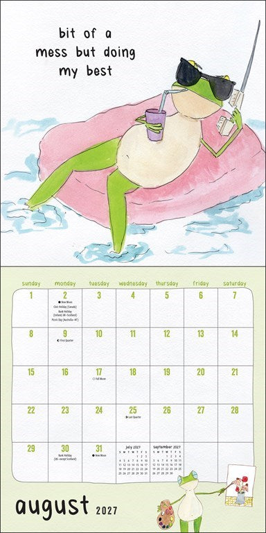 Just Froget About It 2027 Mini Wall Calendar by Sarah Nilson