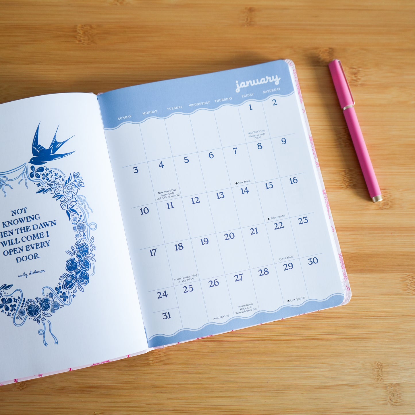 The Beau Studio 2027 Monthly/Weekly Planner Calendar by Eliza Baucom