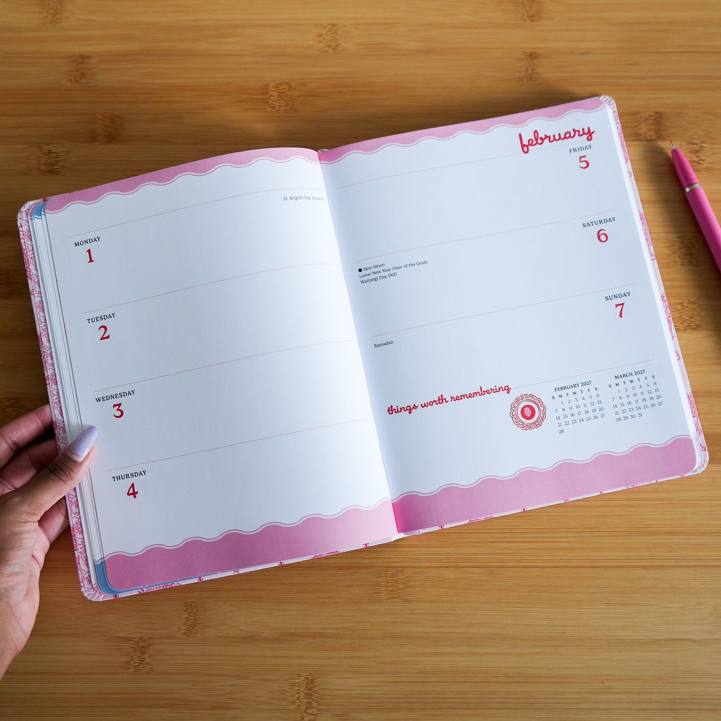 The Beau Studio 2027 Monthly/Weekly Planner Calendar by Eliza Baucom