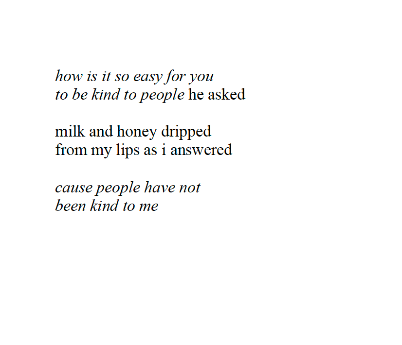 milk and honey by Rupi Kaur