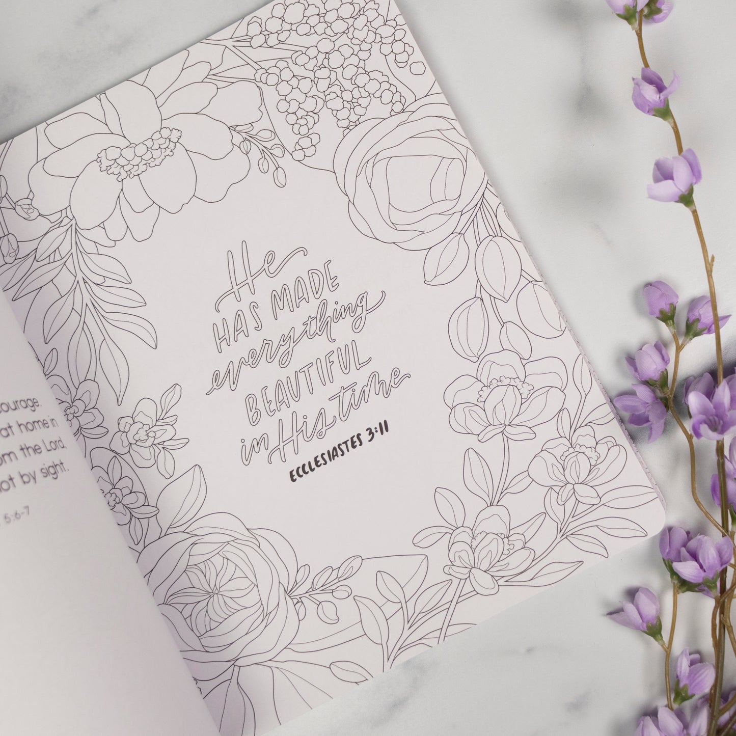 Scriptures and Florals Coloring Book by Allison Loveall