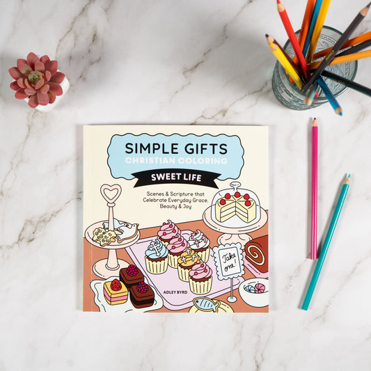 Simple Gifts Christian Coloring: Sweet Life by Adley Byrd, Amen Editions
