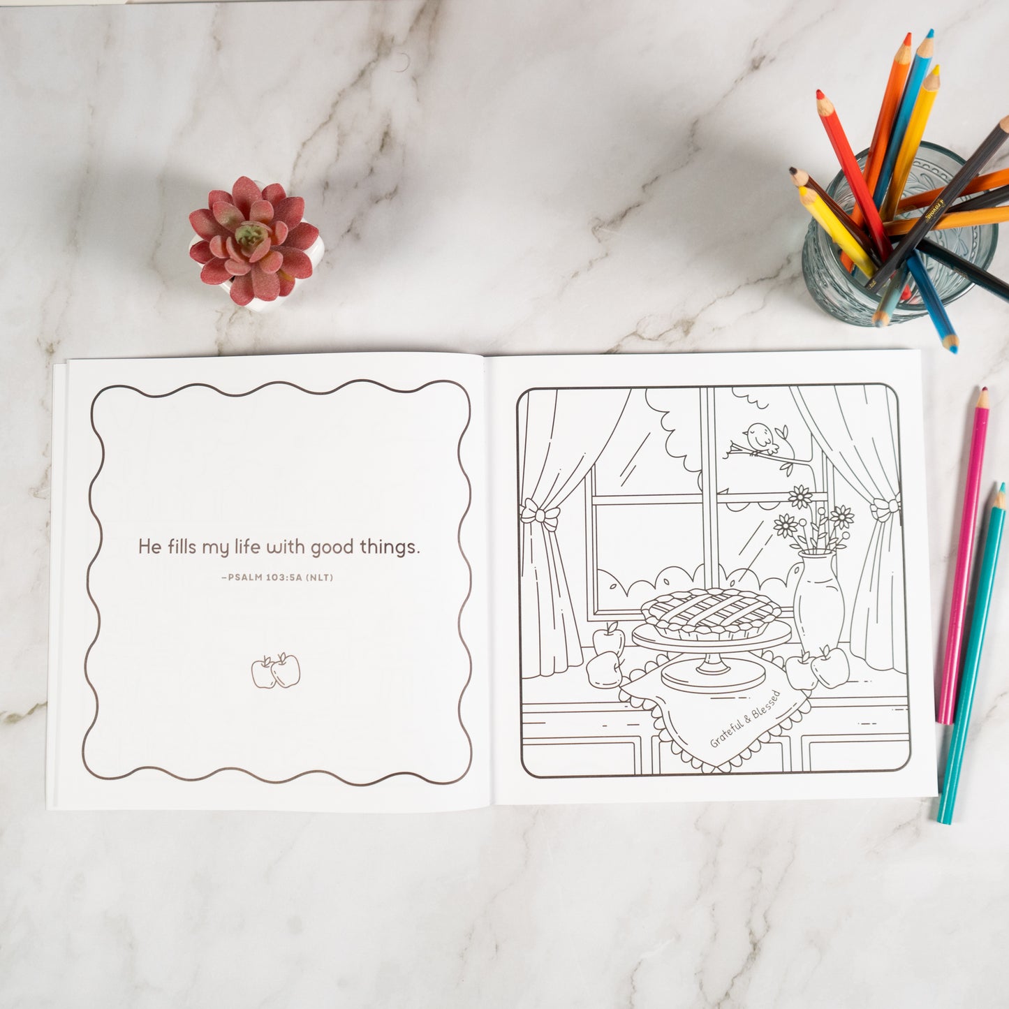 Simple Gifts Christian Coloring: Sweet Life by Adley Byrd, Amen Editions