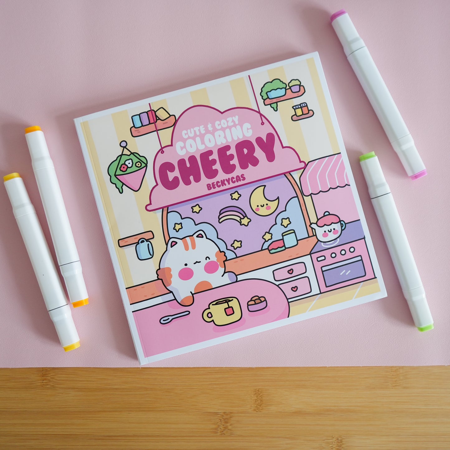 Cute and Cozy Coloring: Cheery by Becky Cas