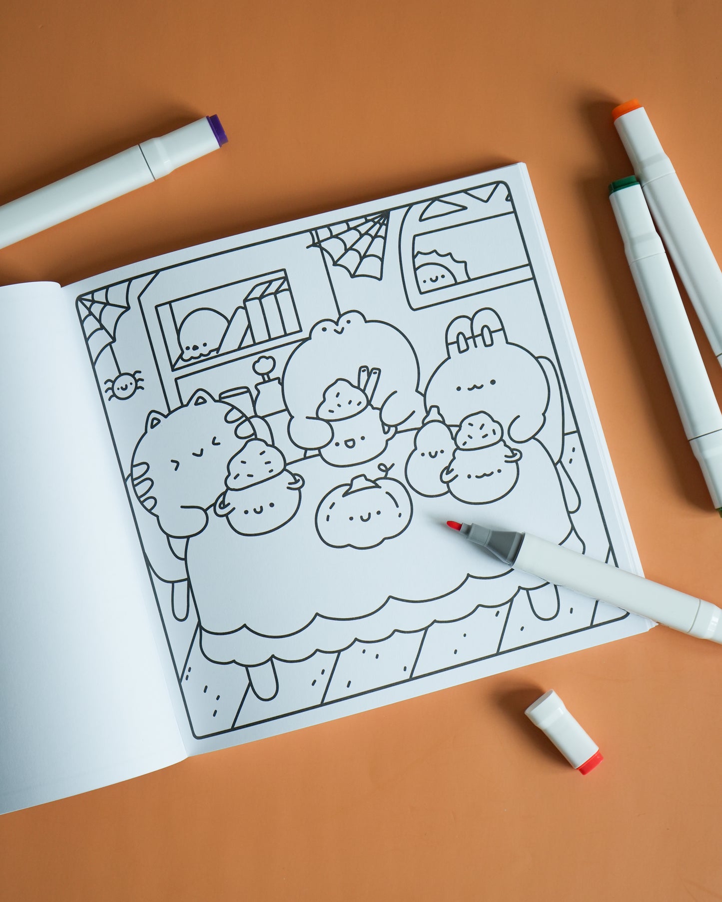 Cute and Cozy Coloring: Spooky by Becky Cas