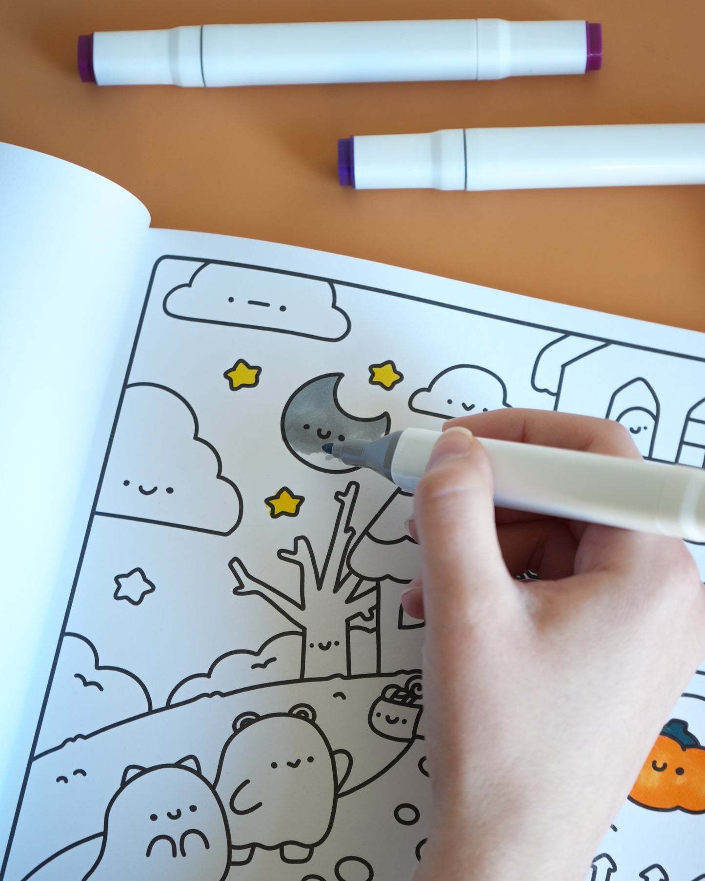 Cute and Cozy Coloring: Spooky by Becky Cas
