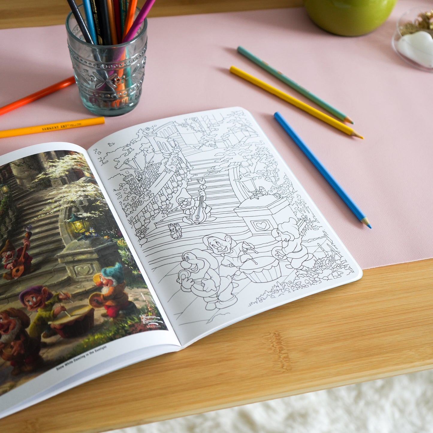 Disney Dreams Collection Thomas Kinkade Studios Disney Princess Coloring Book