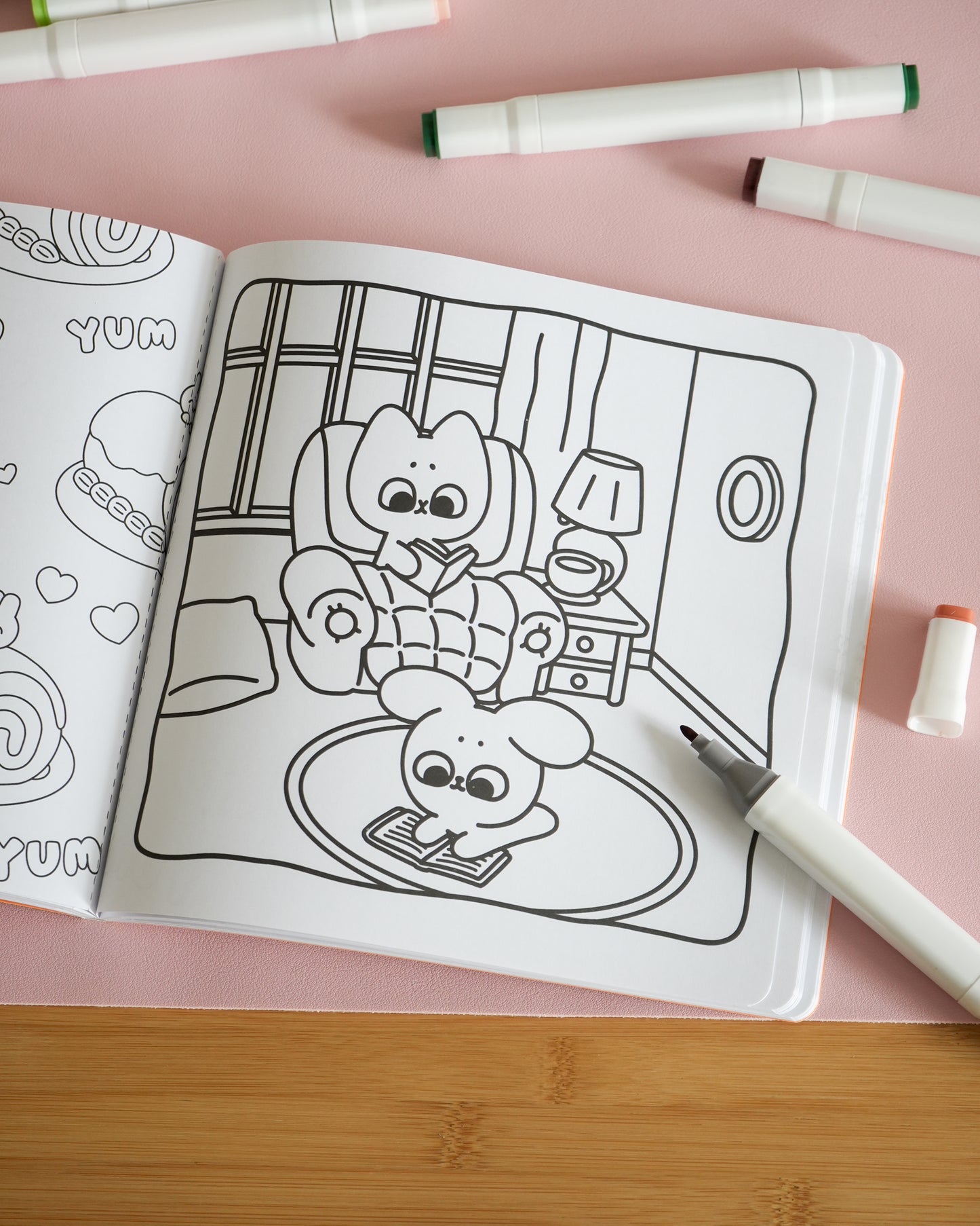 Pocket Peaches Sweet & Simple Coloring by Dora Wang