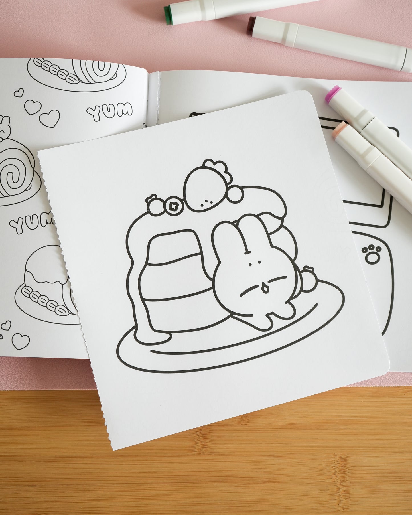 Pocket Peaches Sweet & Simple Coloring by Dora Wang