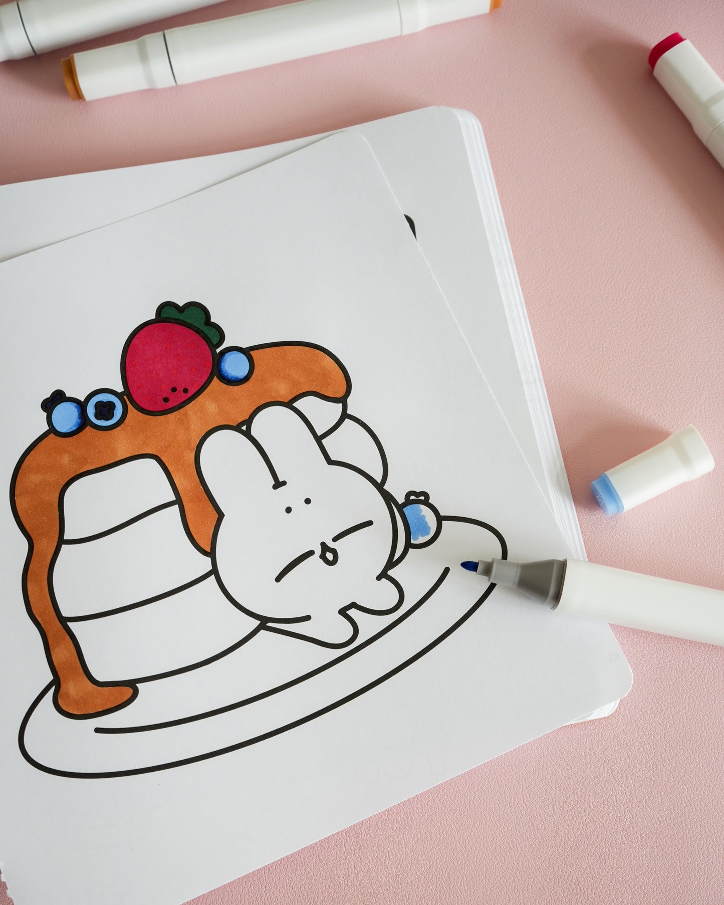 Pocket Peaches Sweet & Simple Coloring by Dora Wang